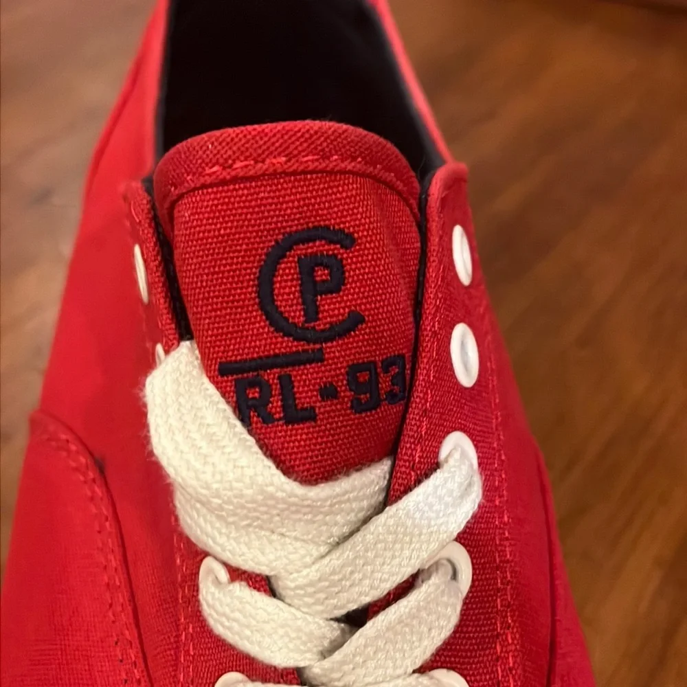 Polo Ralph Lauren CP93 Regatta Summer 92 Canvas Shoes Sneakers red Mens Size 12